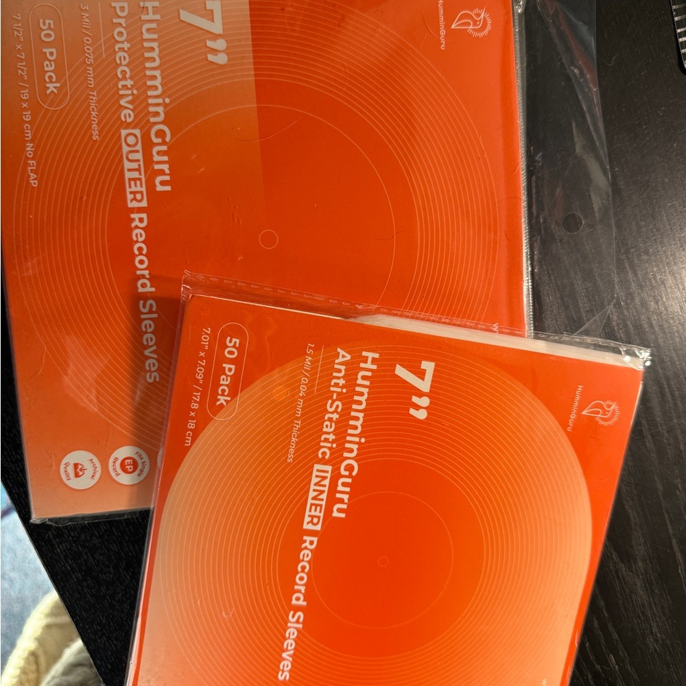 Humminguru 7" Record Sleeves 50 Pack